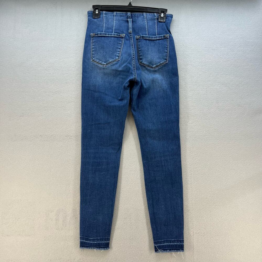 KanCan Jeans Women's 25 (2) Blue High Rise Button Fly Skinny Ankle Preppy School - Picture 10 of 14